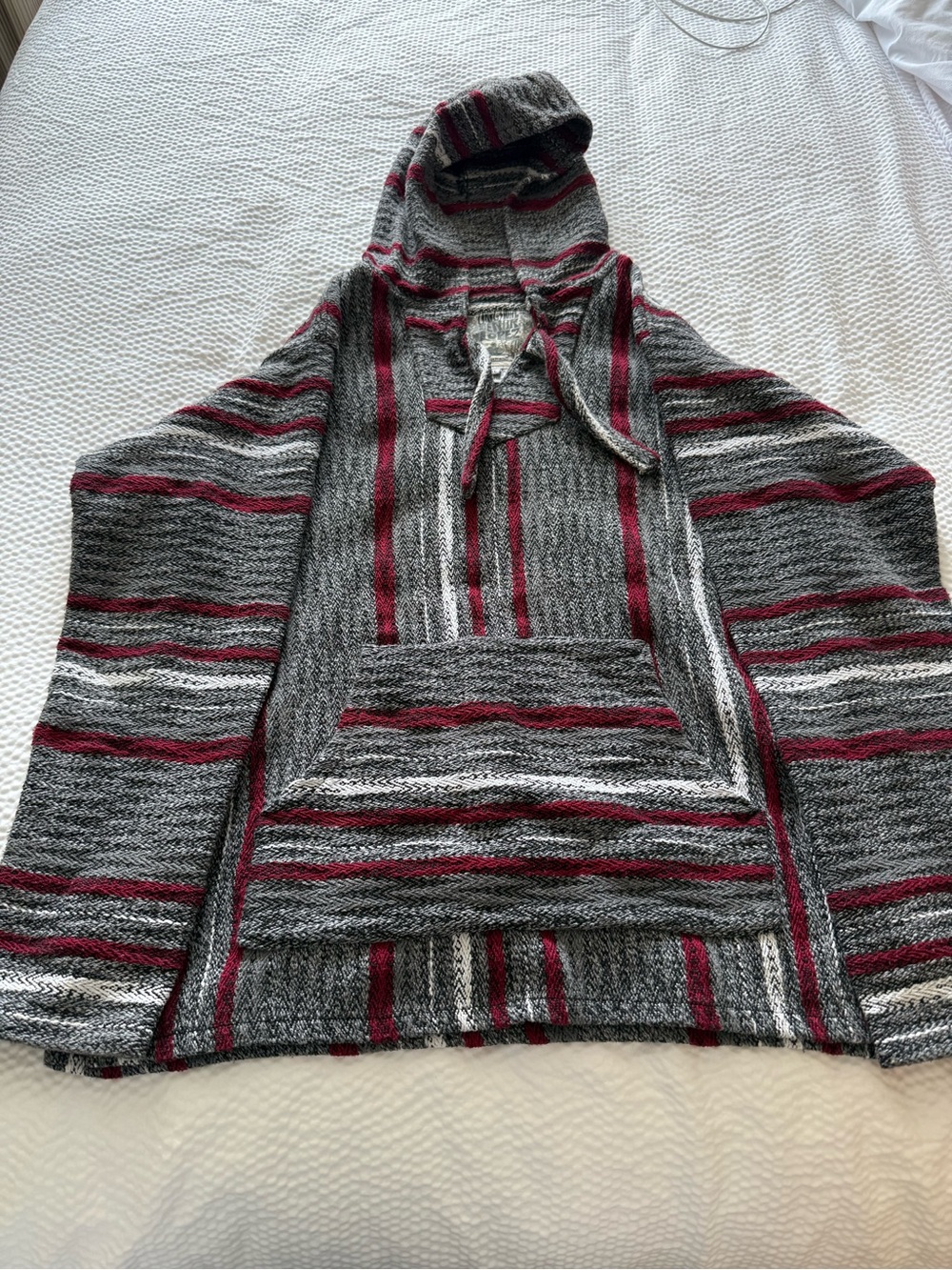 Union and Harbor Lopez Men's XL Cotton Striped Hooded Pocket Sweater